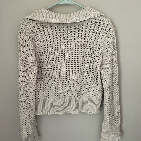 Joie Cream V-Neck Knit Sweater - Picture 5 of 6